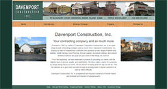 Desktop Screenshot of davenportconstinc.com
